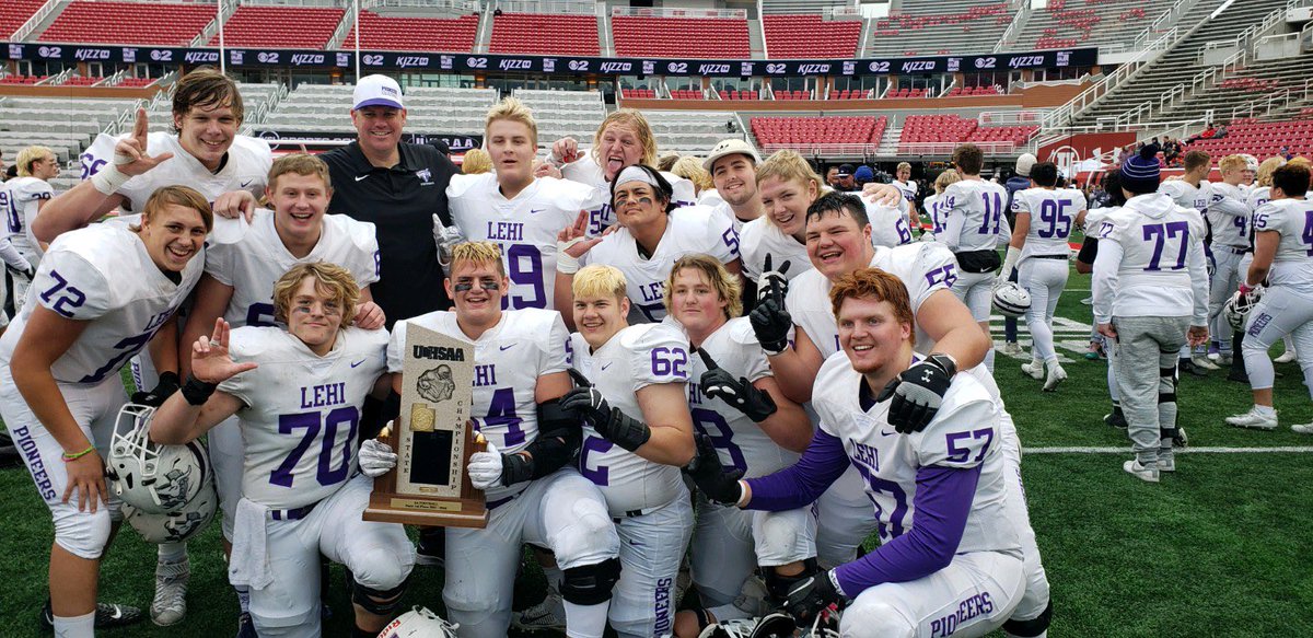 TALehi54's tweet photo. No better way to end my HS football career than playing with my brothers &amp; WINNING THE 5A STATE CHAMPIONSHIP!!!! Thank you to all my Coaches that helped me get to this point!! @LehiFootball @Austin78boyd @HoyalDanny @ben_jeppesen @Jensen_Some @OLCoachAndersen https://t.co/thJizBTGtD