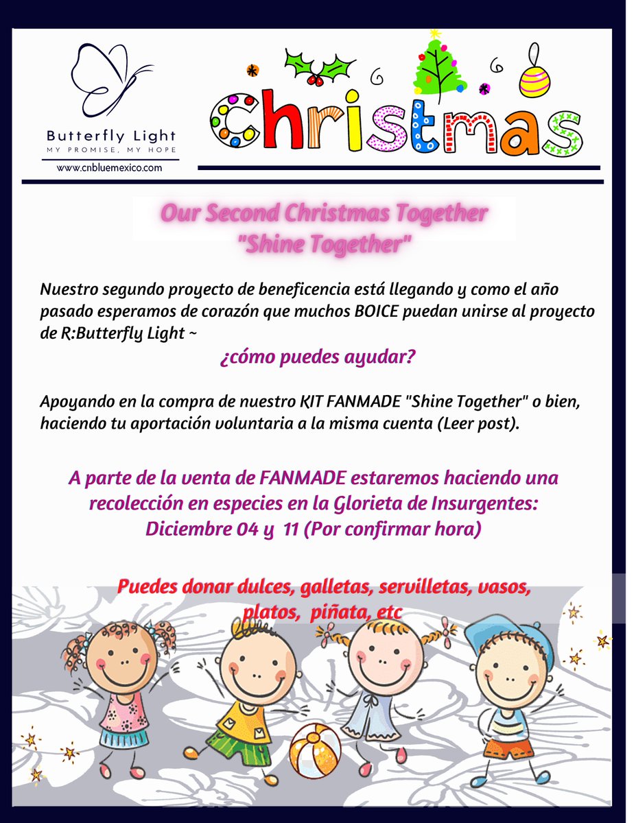 CNBLUEMexicoCOM's tweet photo. [#RButterflyLight][#BOICESupport] Our Second Christmas Together | "Shine Together"]~Brillemos Juntos~ #CNBLUE  🥰 Fecha limite Diciembre 17

LEER MÁS https://t.co/joVlazWPsd @MR_KANGGUN  #BOICE #Jungshin #YongHwa #MinHyuk https://t.co/Vl7aR5Jvpy