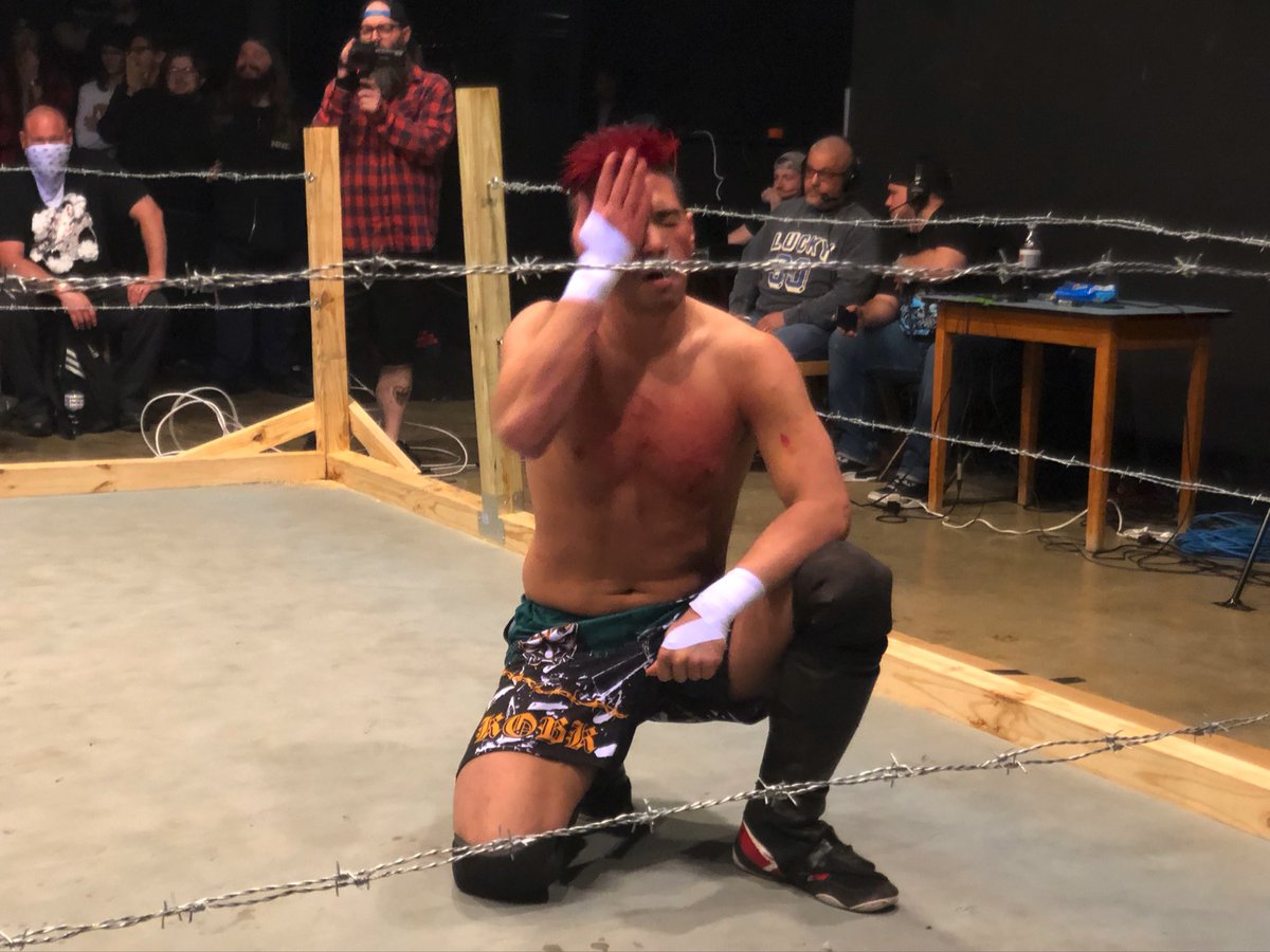 one2follow's tweet photo. @ICWNHB first blood #pit6 @theakiraway https://t.co/thKy5HltSR