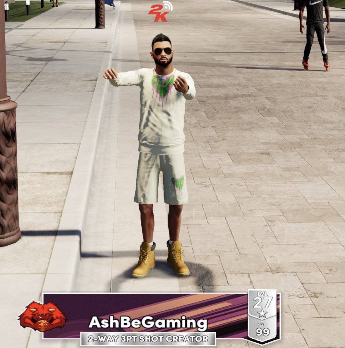 AshBeGaming's tweet photo. Weekend Drip Check! #CurrentGen rocking #BBC and #NextGen rocking that #PalmAngels. Both at Swags.
#NBA2K22 #2KCommunity #2k22NextGen #Streamer #PS5 #ad https://t.co/Rn3vlTtQal