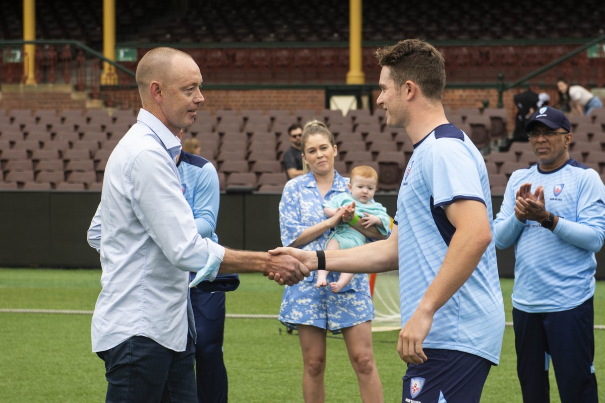 CricketNSWMen's tweet photo. Cap #757 💙 Congratulations to our newest Blue, Hayden Kerr! https://t.co/YUDbPbvpHi