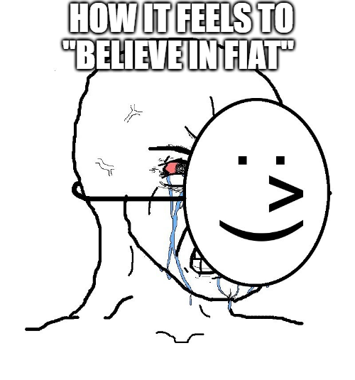 SpawnofSatoshi's tweet photo. Don't rally behind a broken monetary system.

Rally behind a good one like #bitcoin. 
#funny #memesdaily #Memes #humor #Crypto #Bitcoin #cryptocurrency https://t.co/nQVL6sqU2J