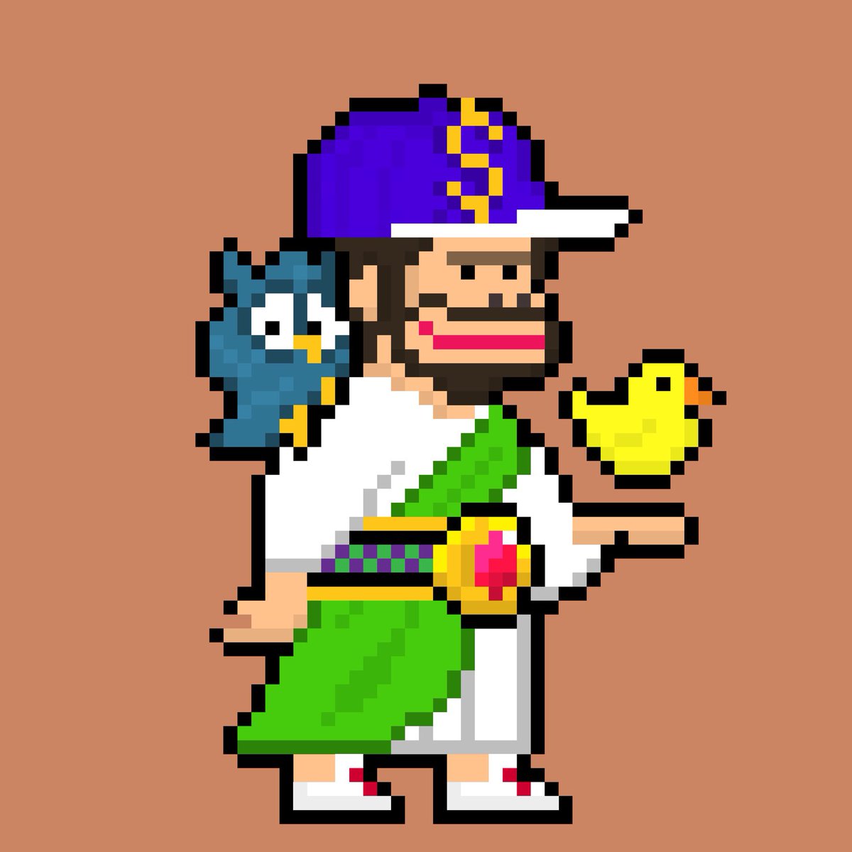 BrentKessinger's tweet photo. @SOLParasitesNFT making an insanely abstract recreation of my @JesusMonkeyWW! Took me a while to figure out where this came from 😅 https://t.co/e2MbeamoXy