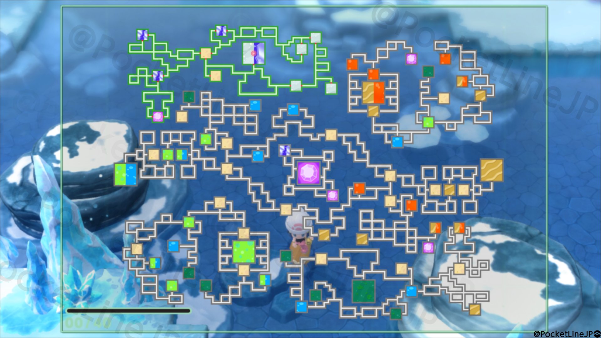 ポケットライン アルセウス Legends速報 スカーレットバイオレット ダイパリメイク ユナイト ダイパリメイク ちかつうろのマップ 地下大洞窟 の全てをマッピングしました 参考にどうぞ ポケモンbdsp ポケモンbd ポケモンsp T Co