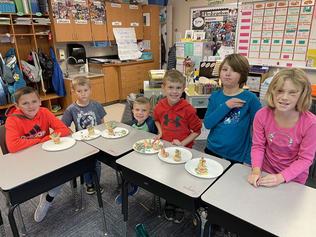 MrsIsraelson's tweet photo. The Outlaws made Edible Breakfast Turkeys for #falconfamilies today!! https://t.co/tOOR7k1VG0