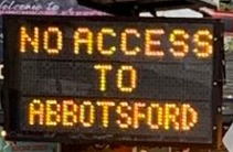 AbbyPoliceDept's tweet photo. Several areas are still under water. Currently no access to Abbotsford via Yarrow as roads west of Boundary Road are impassable and the area is currently under an Evacuation Order by the City of Abbotsford.  Please plan an alternate route. Yarrow remains under Evacuation Alert https://t.co/2HS9QDhF7j