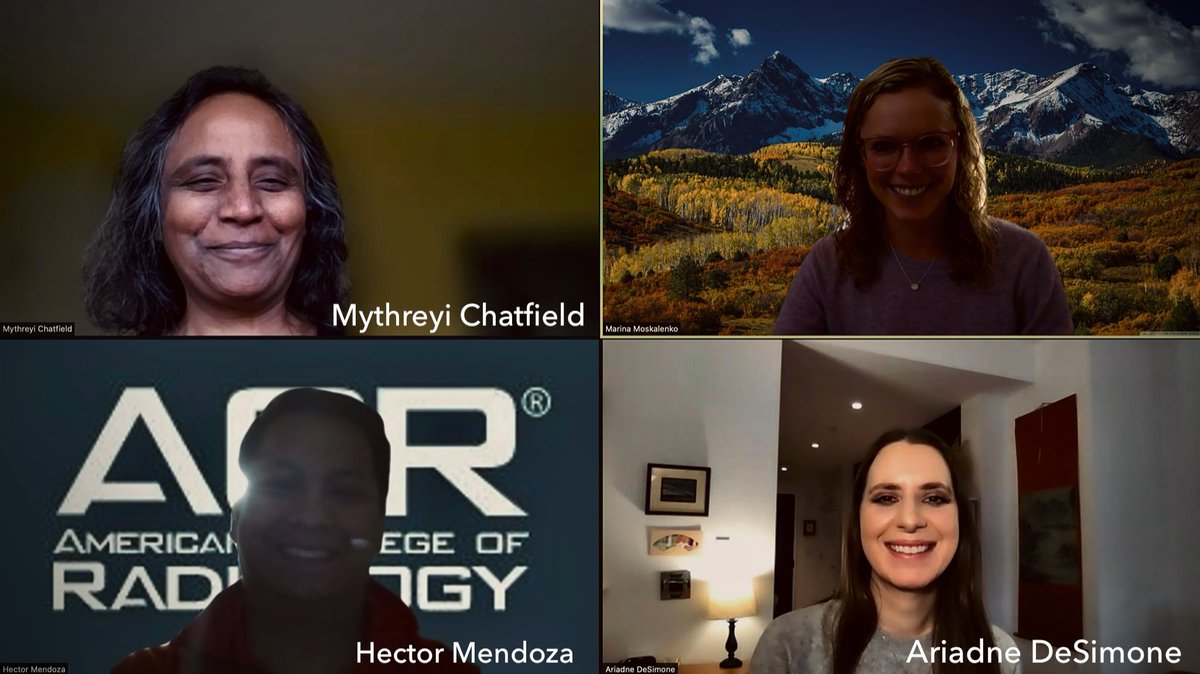 Grand finale of the Amis Fellowship in Quality and Safety with the EVP of Q&amp;S herself, <a href="/MythreyiC/">Mythreyi Chatfield</a>. What an honor! Thanks Hector and the <a href="/RadiologyACR/">American College of Radiology</a> team! Highly recommend all to apply! ⭐️⭐️⭐️⭐️⭐️