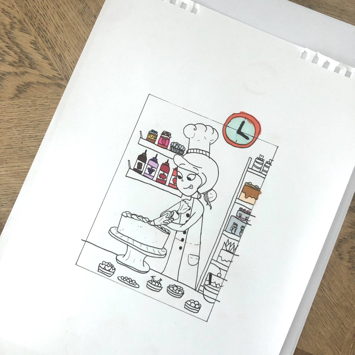 GinsterNFT's tweet photo. When my drawing is finished, I wonder  what it looks like? https://t.co/W1OWBgmqs5