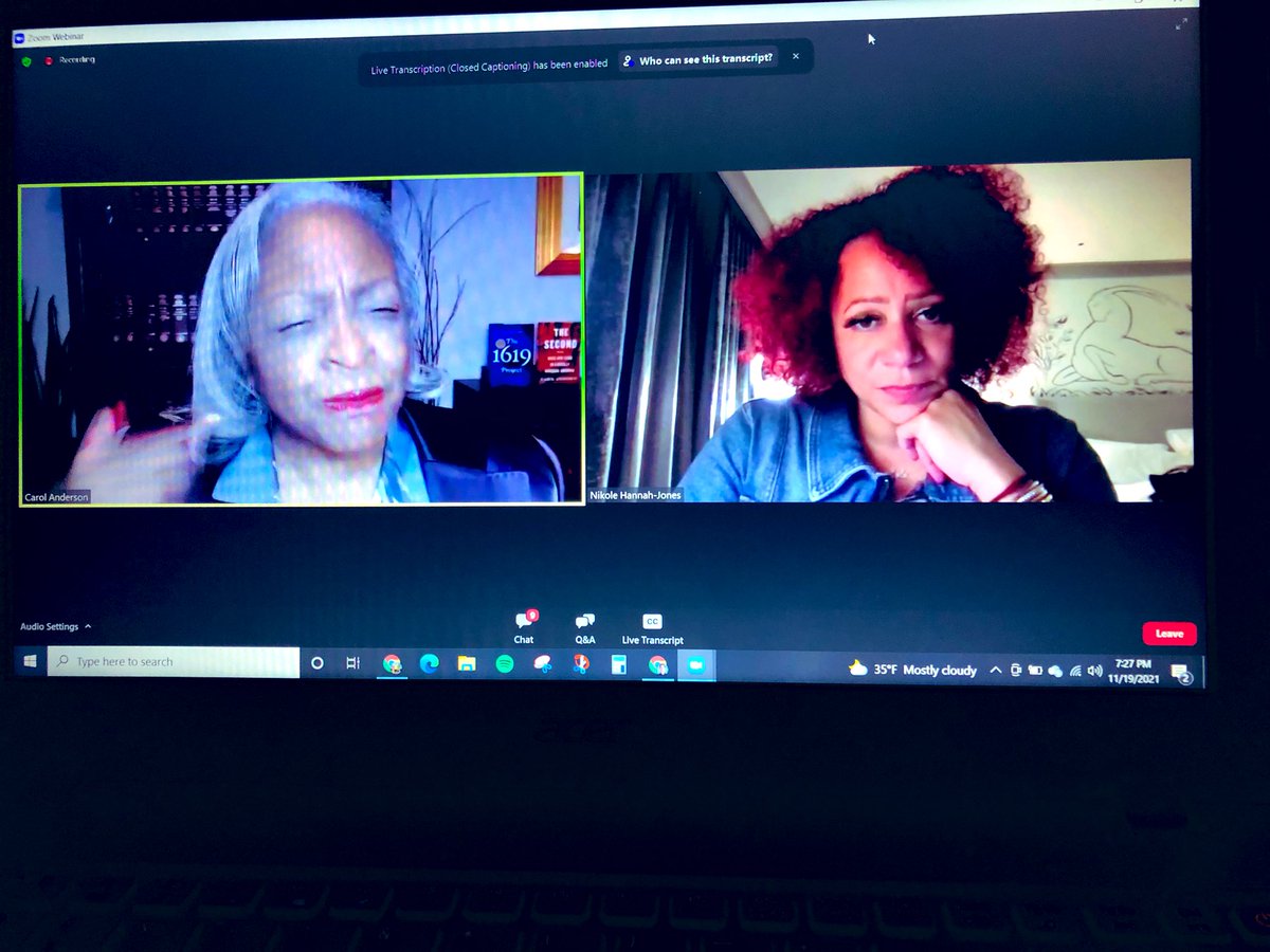 LilyCigan's tweet photo. Amazing discussion about today’s #KyleRittenhouseverdict with @ProfCAnderson &amp; @nhannahjones #1619 @FamilyActionNet https://t.co/vEVPK7oqNJ