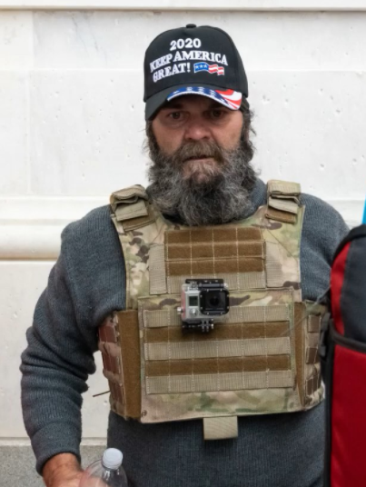 SeditionHunters's tweet photo. @what_the_fla @BlazingSherman @lizzy_lioneye We call him #FannyPackPB and we would really like to know his name. He was observed using a chemical spray against officers on Jan 6th as well as entering the Capitol https://t.co/WxshFKjcWB