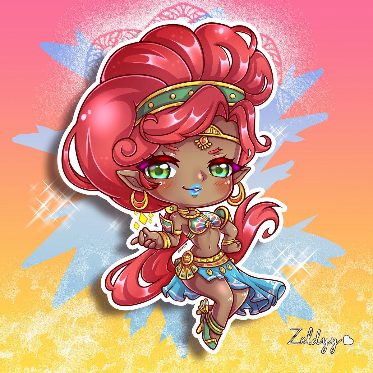 Zeldyy1's tweet photo. Urbosa! 😌💖

#ZeldaBreathoftheWild #urbosa #Zelda #thelegendofzelda #sidon #zeldafanart #BOTW #nintendoswitch https://t.co/aIuElSl0Zv