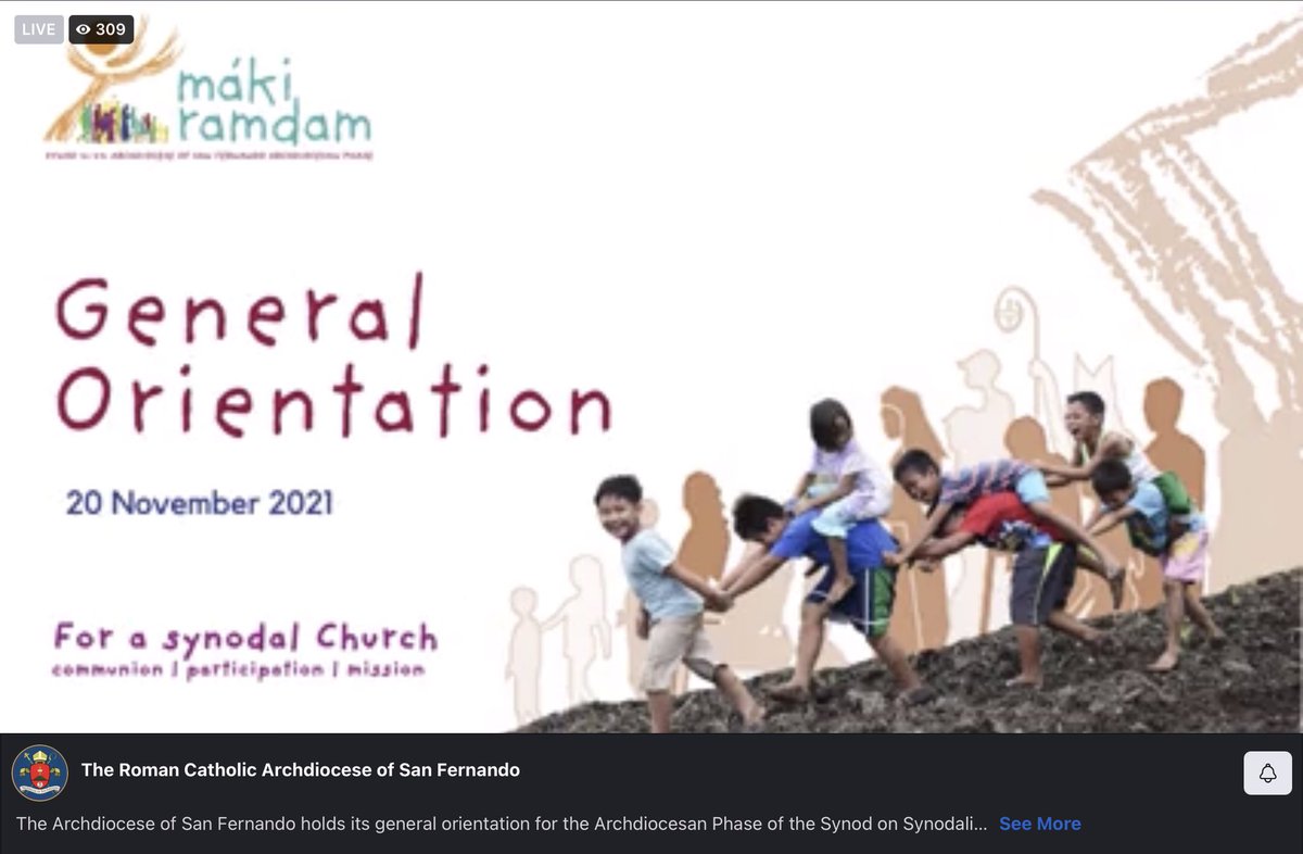 amdqn's tweet photo. "Makiramdam"
Archdiocesan General Orientation
For a Synodal Church
20 November 2021
Archdiocese of San Fernando, Pampanga https://t.co/647zYp2Hsj