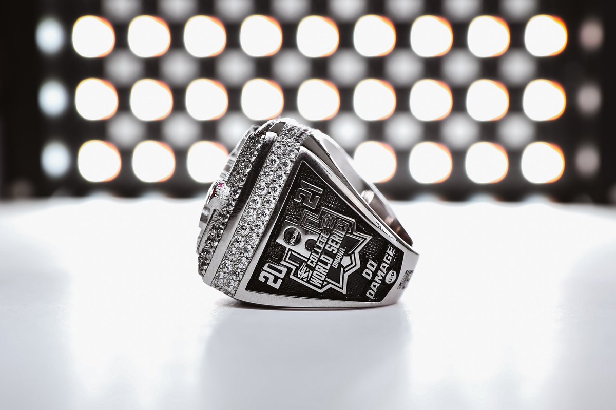 NCStateBaseball's tweet photo. A closer look at the #Pack9 2021 CWS rings. https://t.co/1dbPHXLVqq