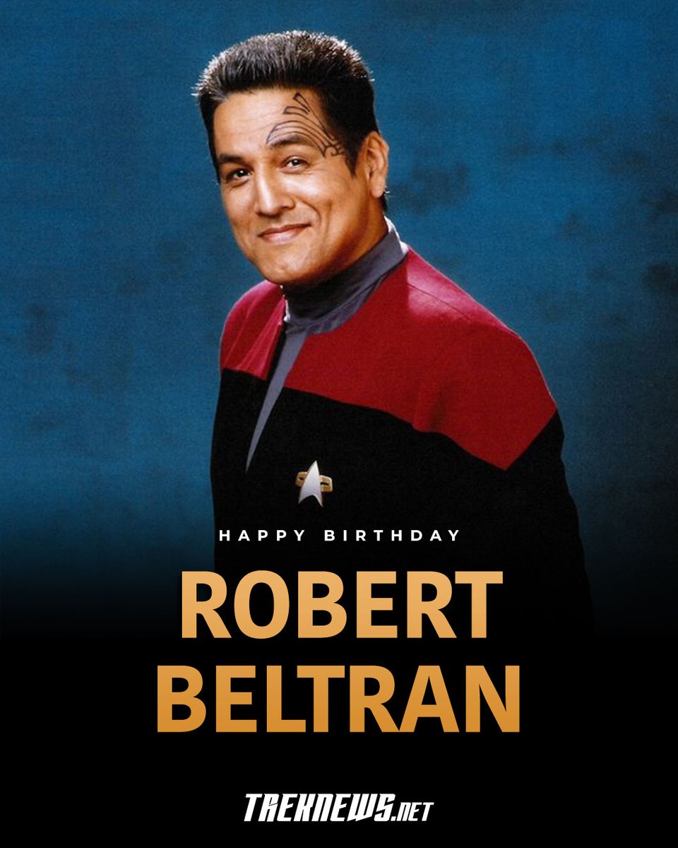 Join us in wishing a very happy birthday to <a href="/robertbeltran74/">Robert Beltran</a>, who portrayed Commander Chakotay on Star Trek: Voyager — and who will reprise the role (in animated form) on Star Trek: Prodigy! 🎂🎉🖖