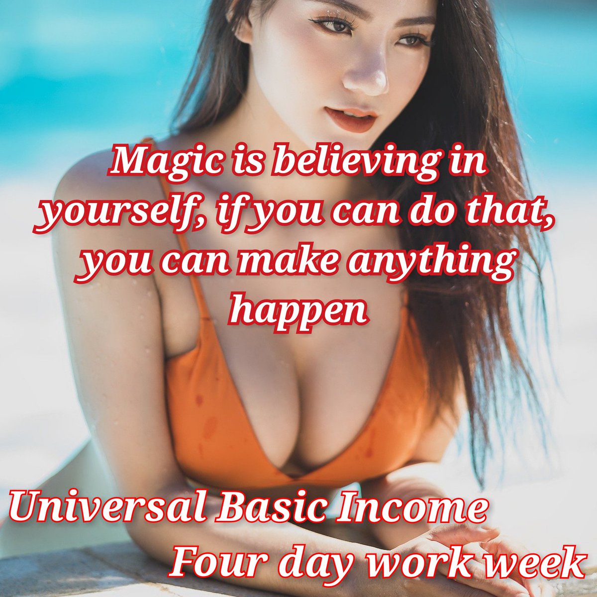 #UBI
#BasicIncome
#UniversalBasicIncome
#Fourdayworkweek #3daysoffweekly
#4daywork
#Fourdayweek
#4
#COSMOS 
#love
#photooftheday
#beautiful
#fashion
#happy
#cute
#Magic  is believing in yourself, if you can do that, you can make anything happen