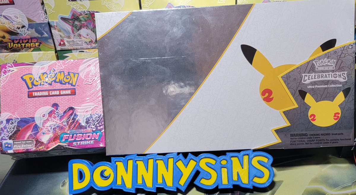 DonnnySins's tweet photo. This #giveaway is 🔥

2 Winners
1 #UPC to 1
1 #FusionStrike Booster Box to 1

To Enter: Follow Like &amp; Retweet 🙂

70% Cash Buyback.
USA free shipping.
INTL pay shipping difference or take cash Buyback.
Randomized 11/27!
#pokemon #pokemontcg #PokemonCelebrations #TCG #Pokemon25th https://t.co/eevs06zdjq