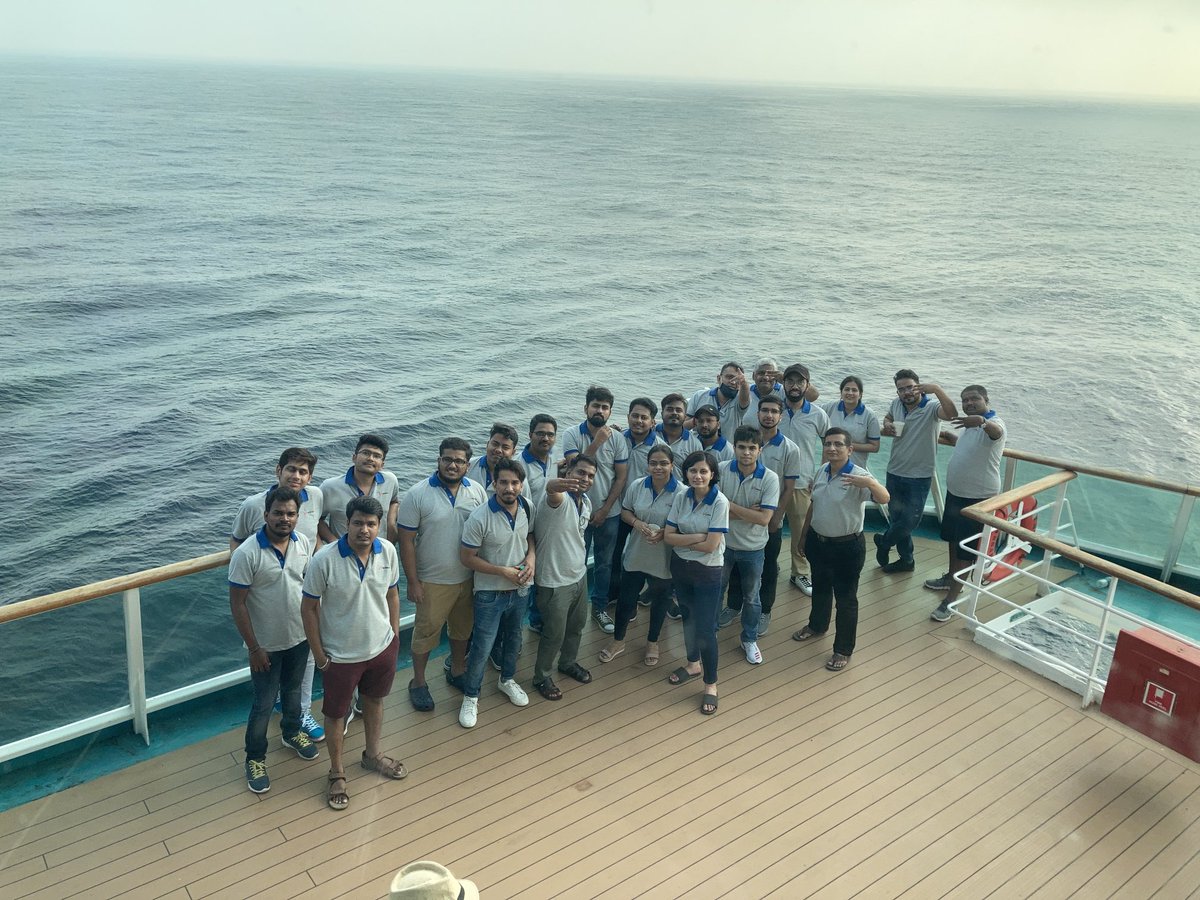 eLitmus's tweet photo. Team @eLitmus, on deck 10 of #Cordilia cruise 

#awesome https://t.co/awyN7pTQWf