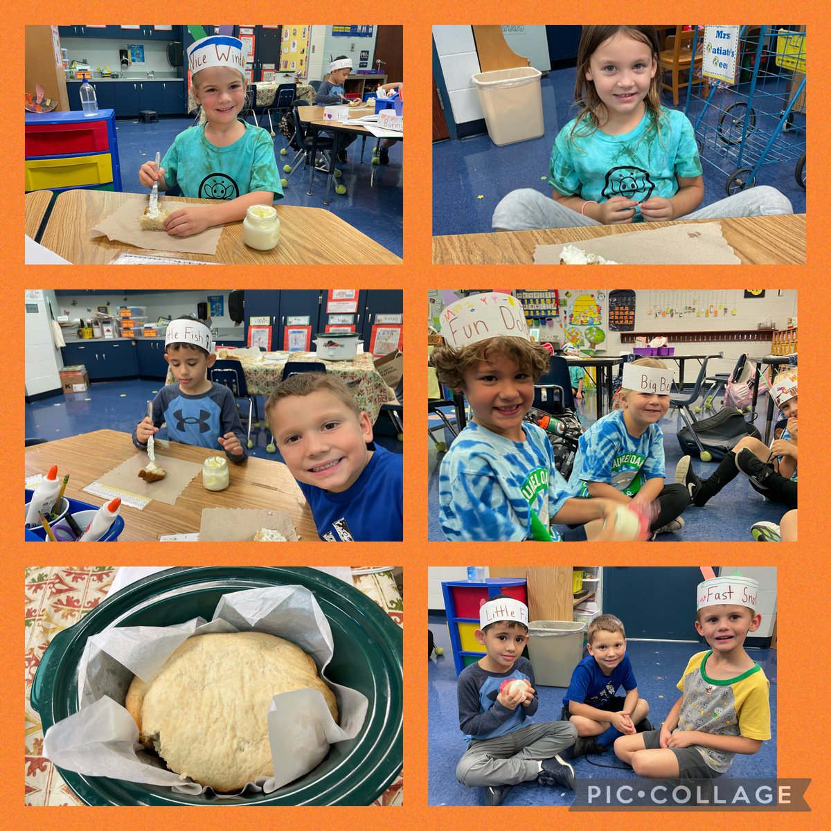 Bees4evr's tweet photo. The @Bees4evr had a super science Friday to kick off our Thanksgiving break! We made bread and shook our little hearts out to turn a liquid into yummy butter! @LaurelOakElem #changingmatter #beesforlife #bumblebeefamily #istheremorebread https://t.co/YaYPtunoQb