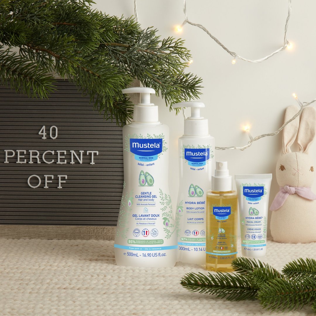 Get gifting early 🎁and Enjoy 40% OFF Sitewide + Free 2 in 1 Cleansing Gel with purchase of $75+🥑⁠
Use code SAVE40 at checkout. ⁠Sale ends 11/28 
Save Now: bit.ly/MustelaBlackFr…
#ForMyBaby