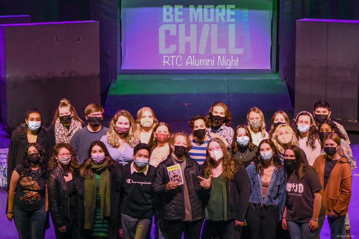 Ram_Snaps's tweet photo. Rambunctious Theatre Company Alumni Night at Be More Chill brought back a group of RTC friends and an on stage cameo by Nikki Spina (as herself). https://t.co/dj4lmIvd8q