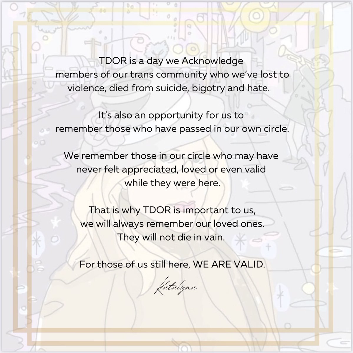 misskatalyna's tweet photo. #tdor https://t.co/UMP9XCDBE2