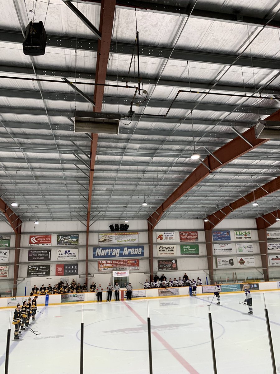 dk_kirkup's tweet photo. Nice touch by the @loyalshockey and @Elksthhlhockey for a moment of silence before the game for Scott Preston.  Rest Well Scooter. https://t.co/AoEUijAKV8