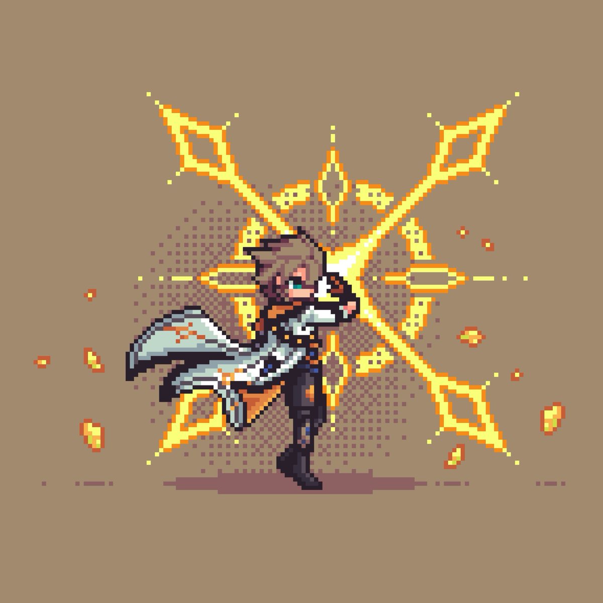 EkaSetyaNugraha's tweet photo. Who is hyped for Albedo’s rerun in 2.3? Because I can’t wait no longer 😣 #pixelart #genshinimpact #genshinimpactfanart https://t.co/4Sp8MJAqZg