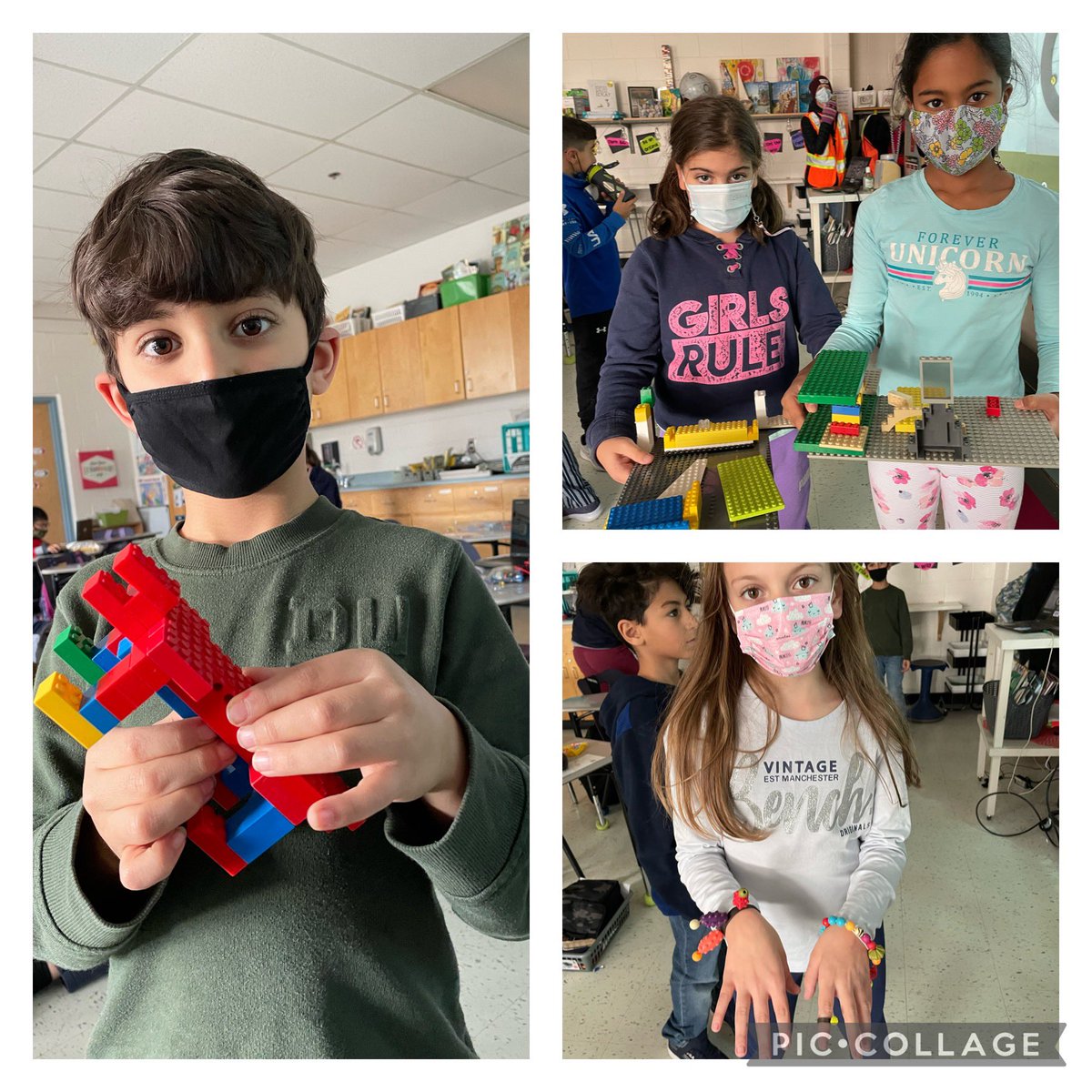 Jewelry making and Lego building … creative kiddos creating on a Friday afternoon❤️ <a href="/ThomasMoreOCSB/">St. Thomas More School</a>