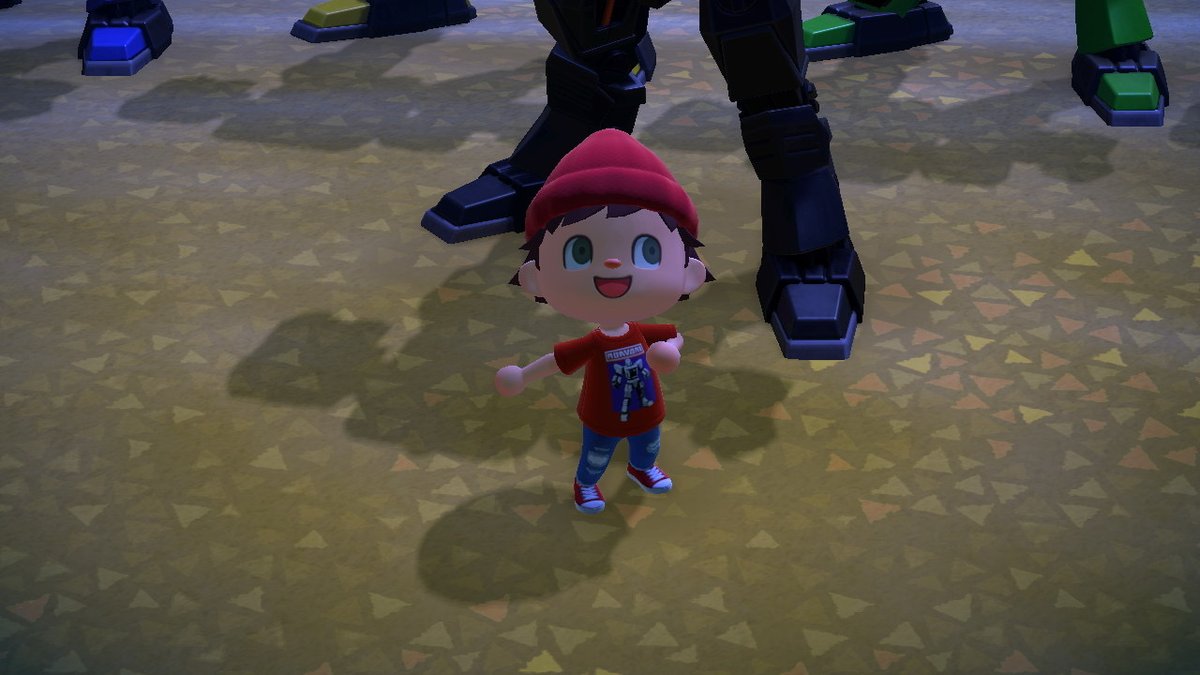 UglyDad's tweet photo. Thanks to @UGLYDOLLH  Fashion Designs, I am now the coolest Robot Army Commander in the ACNH Archipelago. https://t.co/1yVC3CFaKd