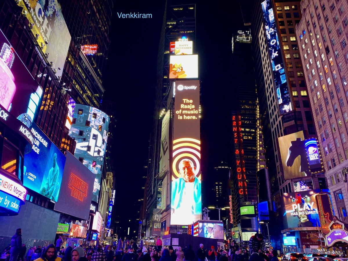 Time Square, New York. Raaja Rules

தரிசனம் கிடைச்சாச்சி.. 

@Spotify #Ilaiyaraaja #rajarules #Ilayaraja #RaajaOnSpotify #Ilaiyaraja 
#timesquare #photography #venkkiclicks