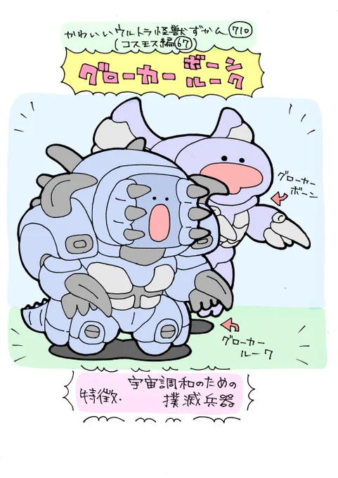 かわいいウルトラ怪獣ずかん710
(コスモス編67)
グローカーボーン・ルーク 