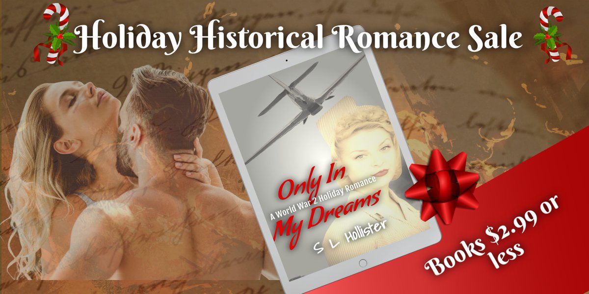 Holiday Historical Romance Sale Nov 18- Dec 2
These bestselling authors have teamed up to offer a delightful selection of new books for a limited time.
books.bookfunnel.com/holidayhistori…
Only in My Dreams a WW2 holiday romance 99c
#HistoricalRomance #HolidayRomance #romancereads #ebook