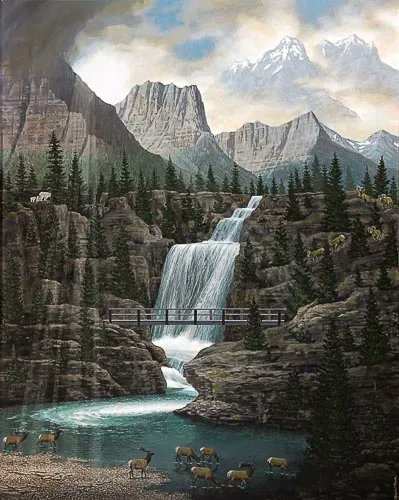 GlacierArtist's tweet photo. https://t.co/pzQcaHI7U8 
"Saint Mary Falls," is one of Michael Booth's mesmerizing paintings depicting Glacier National Park. See more at https://t.co/UP4rgyBwzM⠀⠀⠀⠀⠀⠀
#ArtistMichaelGBooth #MichaelBooth #GlacierNationalPark #theglacierartist #GlacierNationalParkpainting https://t.co/eyVB4IFEV0