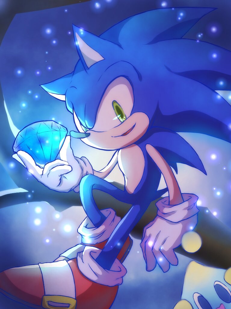 シノ 輝くカオスエメラルド ソニック イラスト 絵描きさんと繋がりたい イラストすきな人と繋がりたい みんなで楽しむtwitter展覧会