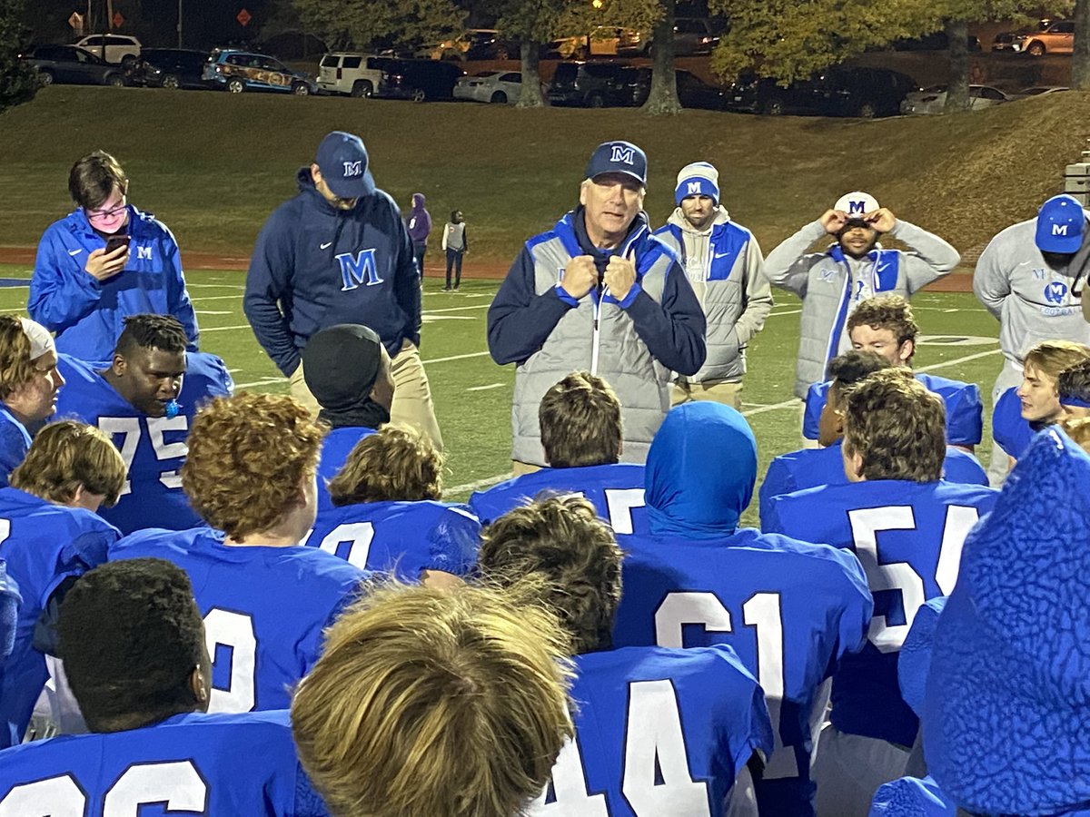 McCallieSports's tweet photo. Final: @McCallieFB 47, Pope John Paul 7. Blue Tornado returning to DII-AAA state title game for third straight season. #GoBigBlue https://t.co/lOcyUBp45K
