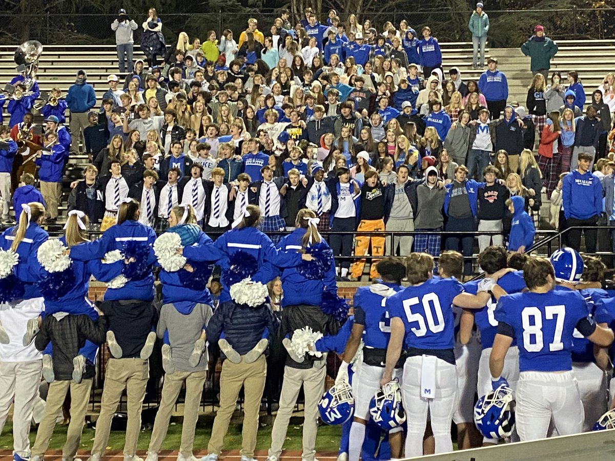 McCallieSports's tweet photo. Final: @McCallieFB 47, Pope John Paul 7. Blue Tornado returning to DII-AAA state title game for third straight season. #GoBigBlue https://t.co/lOcyUBp45K