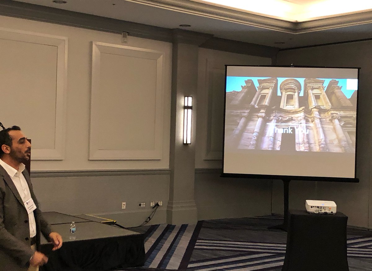 alazaizeh's tweet photo. It was a great opportunity to participate in the 2021 @ASOResearch Annual Meeting and discuss the issue of carrying capacity of Petra World Heritage Site.. 

Thanks to Glenn Corbett for the photos

#ASOR21 https://t.co/iqnmGHPIUS