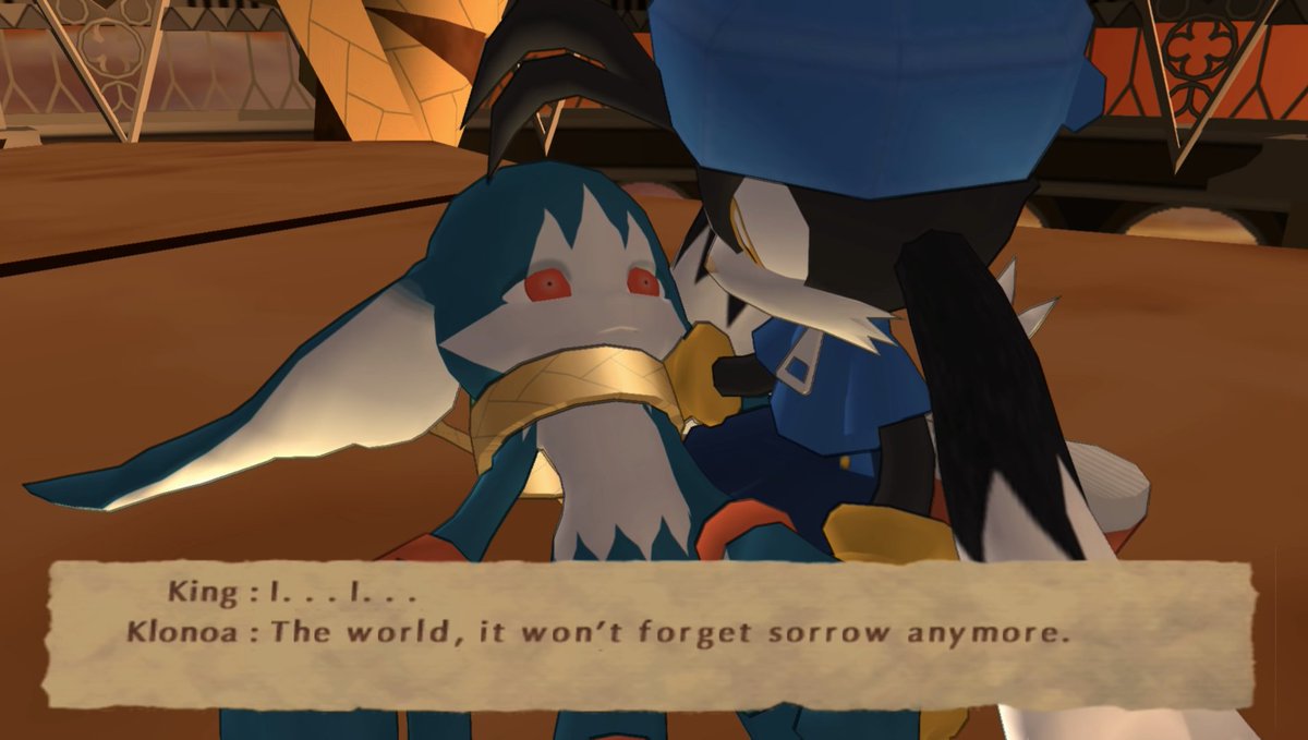 BroskiBae's tweet photo. I think Klonoa 2 still has one of the most powerful messages to ever grace a platformer, the idea of accepting a side of ourselves which we'd usually tend to ignore, and finding our own inner peace through that acceptance.

Conveying this was a very bold move, but they nailed it. https://t.co/nEqO2ZpEnY