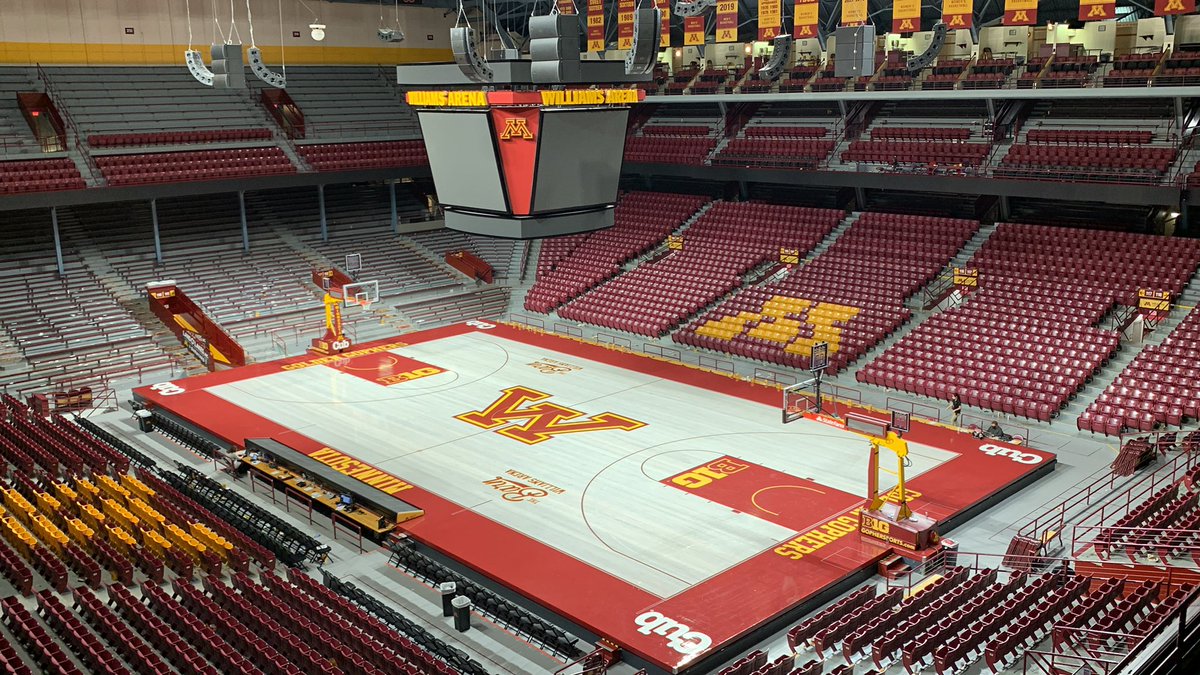 That does it for me tonight. Nothing more peaceful than an empty stadium.

Story on #Gophers’ 78-49 victory to come to <a href="/PioneerPress/">Pioneer Press</a> shortly!