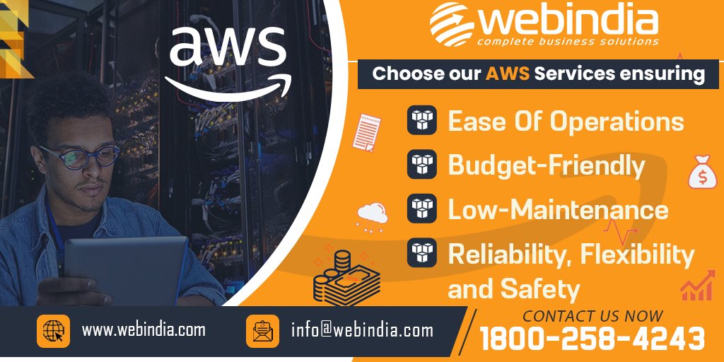 webindiaservice's tweet photo. It’s Time to Modernize!
Migrate to AWS, Your Source For the Latest Cloud Technology For Enterprises.
#AWS #amazonwebservices #amazoncloudservices #managedwebservices #amazonwebservicesaws #cloudserviceprovider #cloudtechnology #cloudservices #cloudserviceprovider https://t.co/yrMgBevBv0