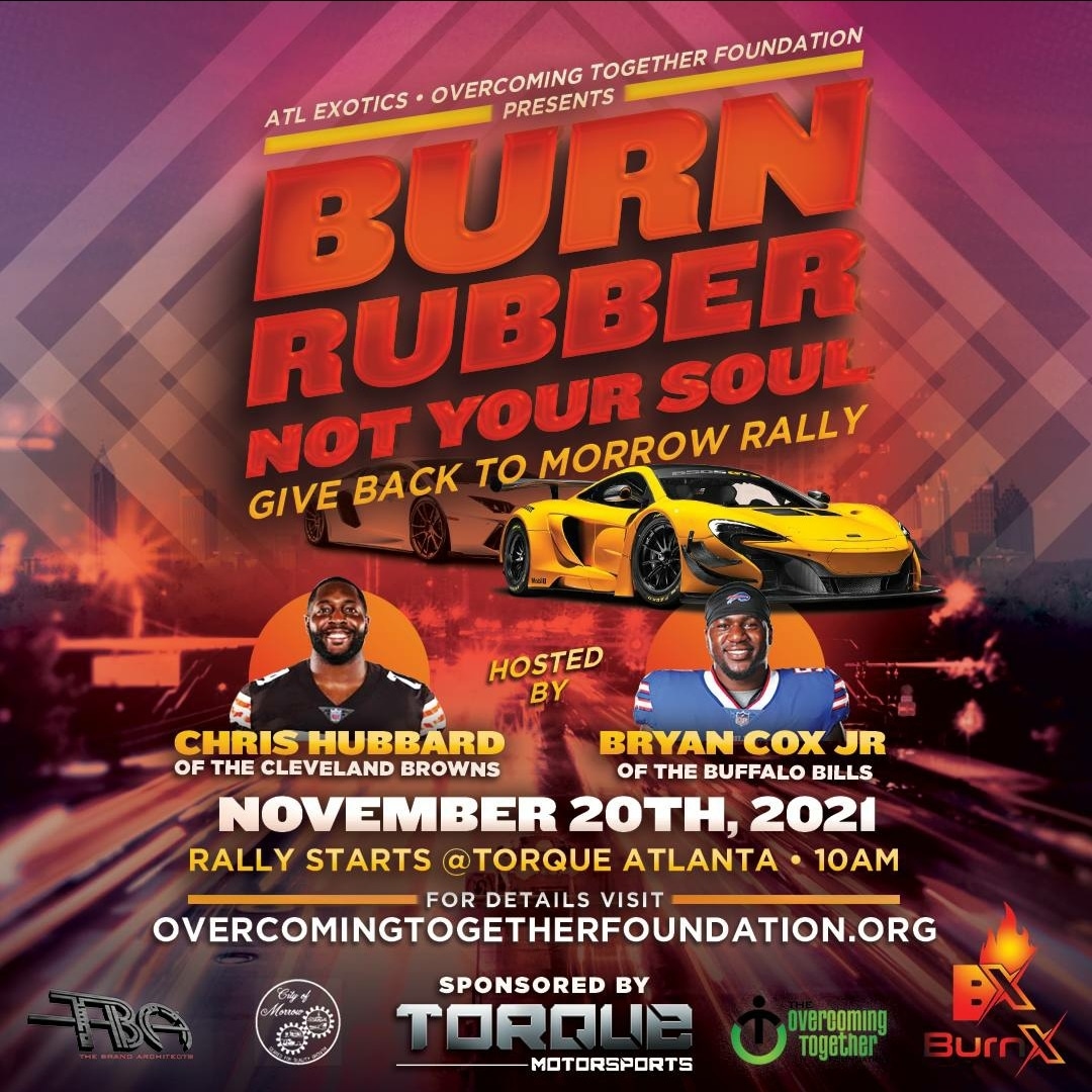Nov 20th, 10am at Torque Motorsports Atlanta.
Be there for the "Burn Rubber not your Soul" rally.
<a href="/C_Hubbard74/">Chris Hubbard</a> <a href="/TheBrandArchs/">The Brand Architects</a> <a href="/CityofMorrowGA/">Morrow, Georgia</a> 

#Crypto #Charity #Rally #MentalHealthAwareness