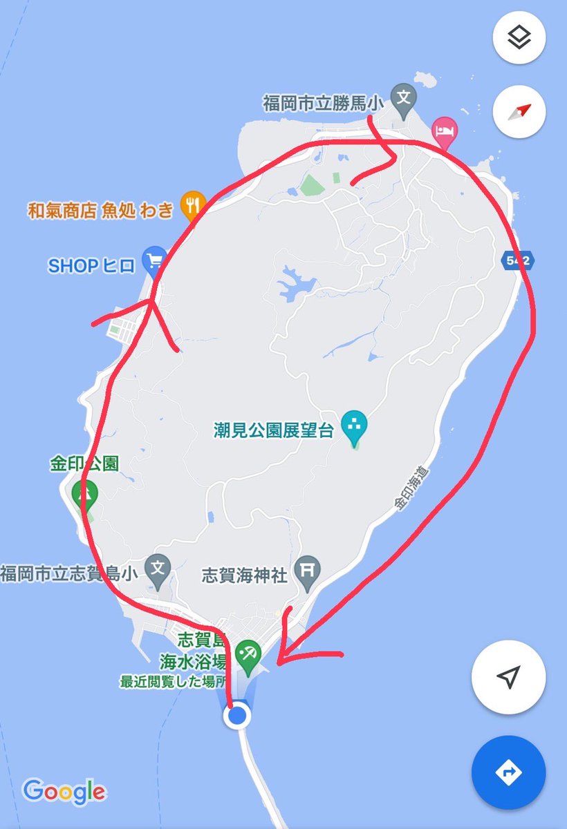 福岡県の志賀島(しかのしま)を徒歩で一周した記録 - Togetter