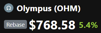 Chrysus7's tweet photo. Like getting bitcoin early $OHM https://t.co/uHJW5ghMvs