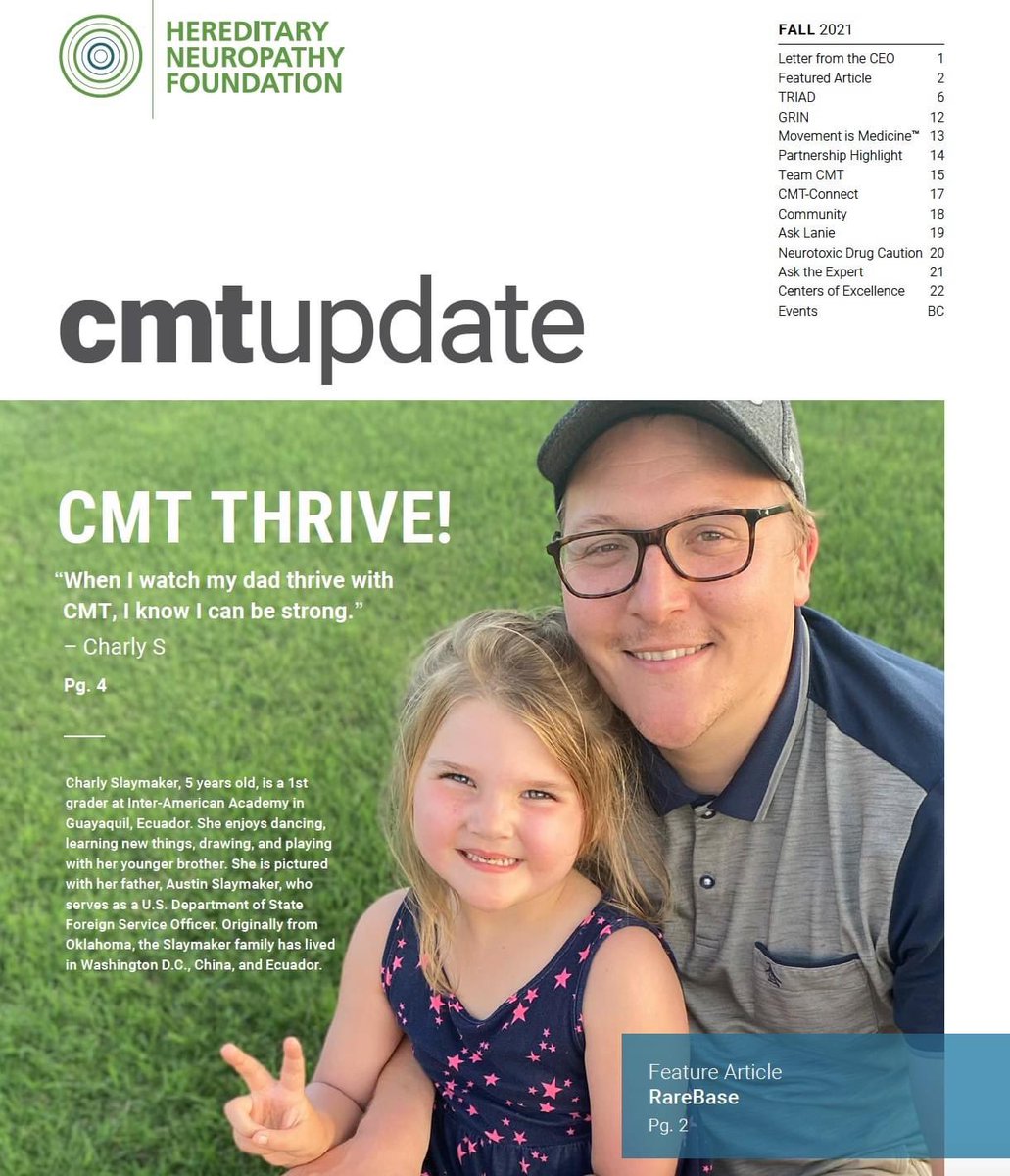 CMTNeuropathy's tweet photo. Check out our new Fall CMT Update!! https://t.co/77bLXyHhGw @CMTandMeApp #cmtwegotthis #charcotmarietoothdisease #charcotmarietooth #hnf4cmt #cmtupdates https://t.co/kGKHEoXZGh