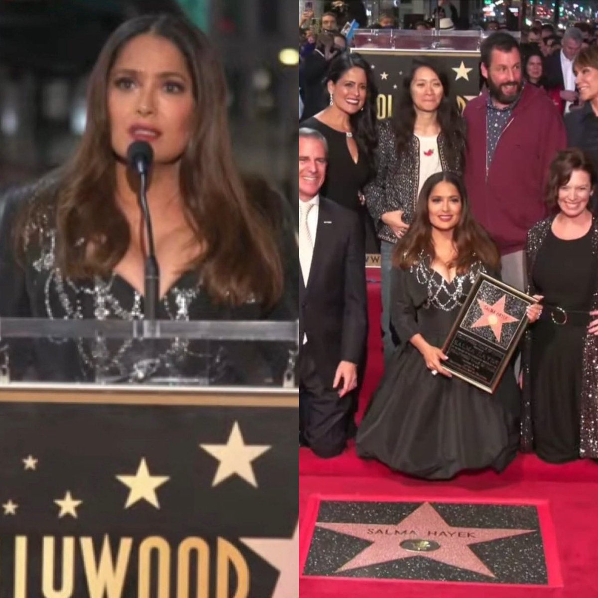 CerebrosG's tweet photo. Salma Hayek acaba de recibir su estrella en el Paseo de la Fama de Hollywood con Adam Sandler presente.

De aparecer en pequeñas novelas en México a triunfar en el mundo del cine en películas como Eternals, House of Gucci, Frida Kahlo.

De Coatzacoalcos, Veracruz PARA EL MUNDO. https://t.co/szJSjw4I0r
