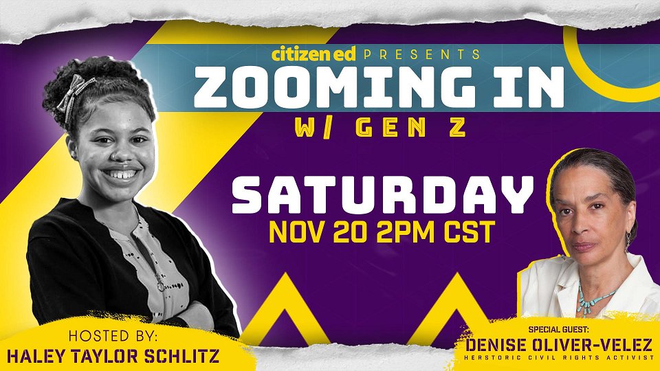 HTaylorSchlitz's tweet image. I am so excited to launch my #GreatTree interviews on the tomorrow&apos;s episode of #ZoomingInwGenZ powered by @CitizenEd. I am honored to have @Deoliver47 as my first guest. Make sure you join us at 3pm EST/2pm CST/Noon PST. facebook.com/CitizenEdForwa…