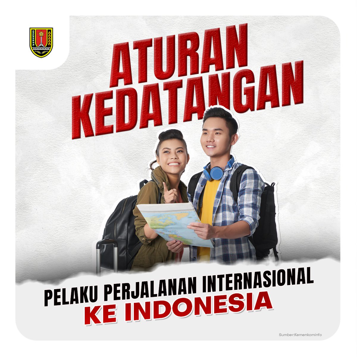 PemkotSmg's tweet photo. ATURAN KEDATANGAN PELAKU PERJALANAN INTERNASIONAL KE INDONESIA
Berdasarkan Addendum SE Satgas Covid-19 nomor 20 Tahun 2021 tanggal 2 November 2021
#pemerintahkotasemarang
#semarang2021
#semarangsemakinhebat
#bergerakbersama
#newnormal2021 https://t.co/c4JQ6JdzDw