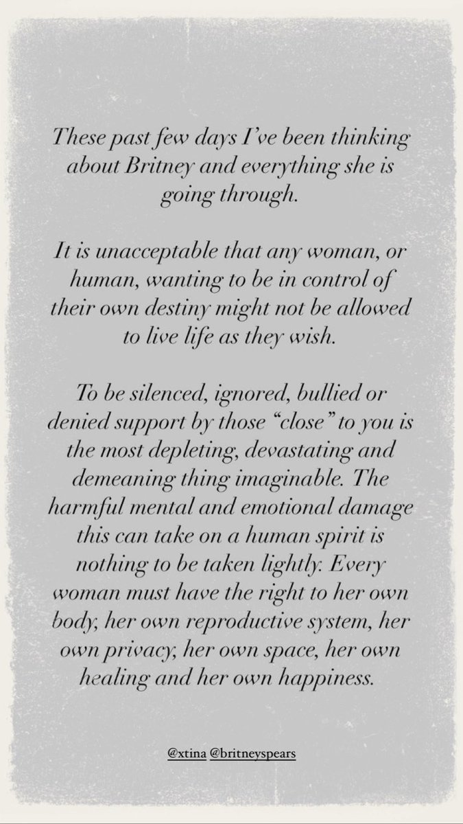 mochamadrizki's tweet photo. Remember when @xtina wrote this to support you but you were busy dancing in your living room, @britneyspears? https://t.co/44MxtWJSuA