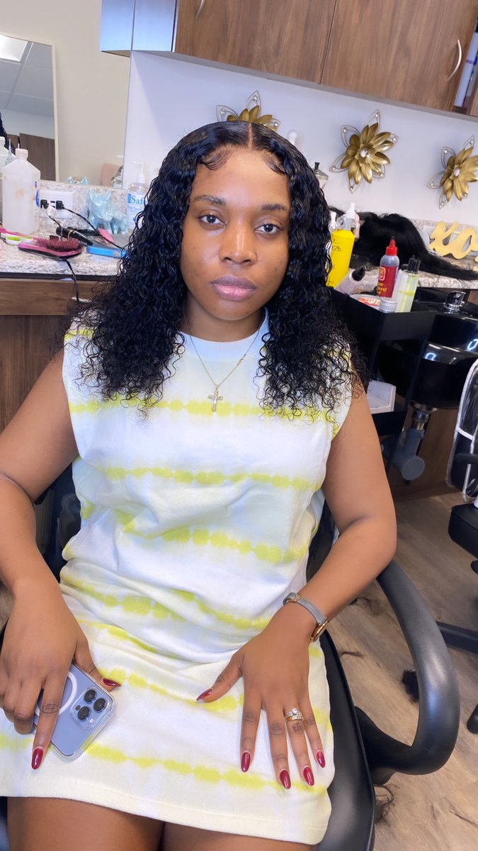 Closure Install💕 #dmvhairstylist #baltimorehairstylist