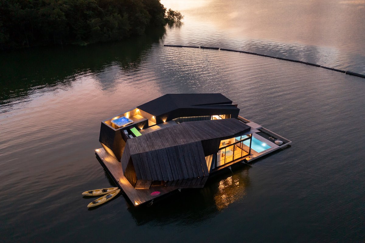 AmazingArchi's tweet photo. Pla 2: A Private Floating Resort in Si Sawat, #Thailand by Dersyn Studio Co., Ltd.
Read more: https://t.co/NROmBArPBN
Photography: Beer Singnoi
#resort #architect #architecture #amazingarchitecture #photography #realestate #nature #floatingresort #floating #floatinghouse #aerial https://t.co/eqhIK1fbps